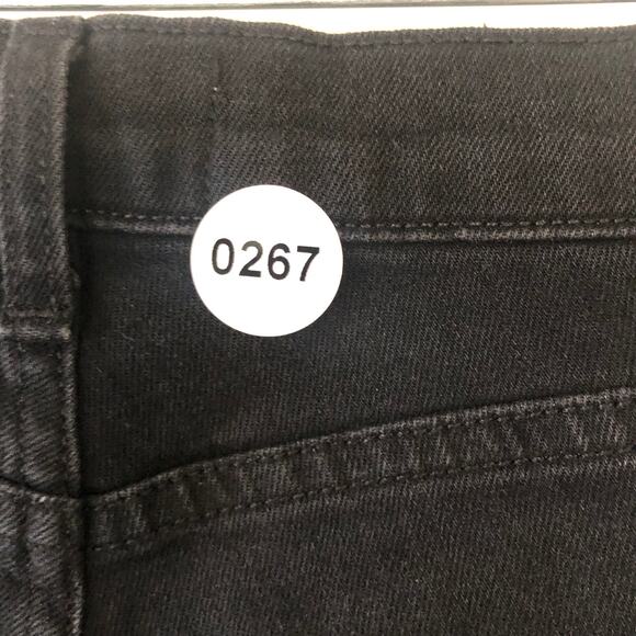 Nili Lotan Womens High Waisted Skinny Cropped Raw Hem Jeans Black Size 27 - Picture 5 of 7